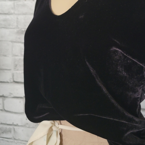 ❤️Babaton velvet/silk top. Black. Small. - Picture 6 of 6